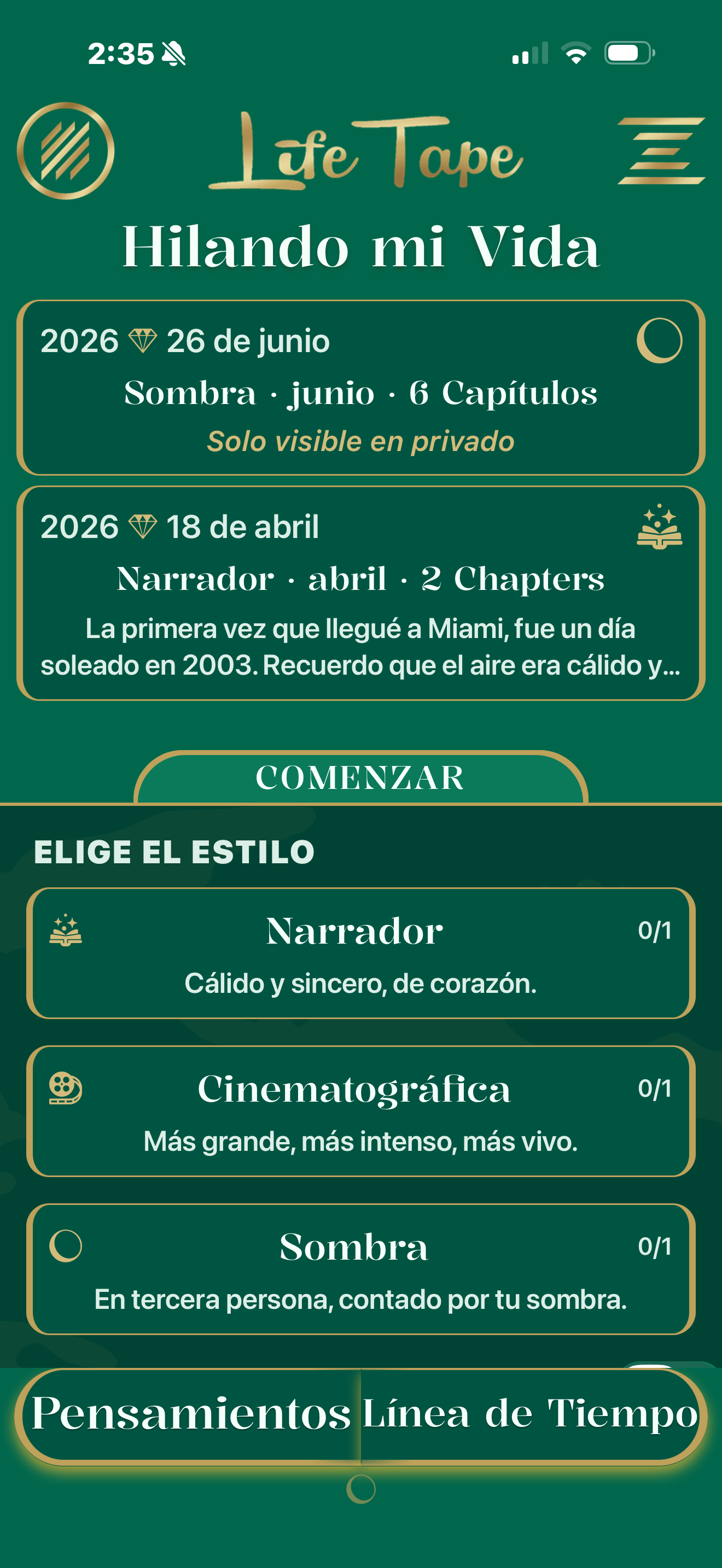 Hilando mi vida